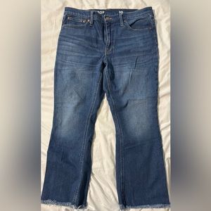 J.Crew 9” Billie Demi Boot Crop with raw edge